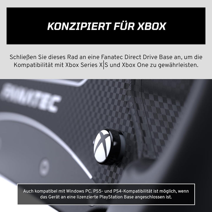 Corsair FANATEC Sim Racing CSL-Lenkrad GT3 – Umspritzte Gummigriffe, Magnetischer Schalthebel, Zwei