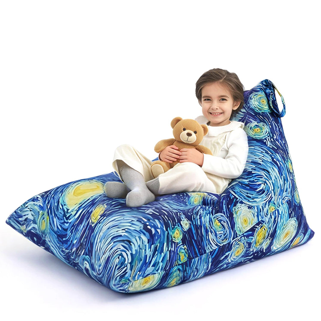 Nobildonna Sitzsack-Stuhlbezug für Kinder und Erwachsene, extra grosser Sitzsack ohne Füllung, Plüsc