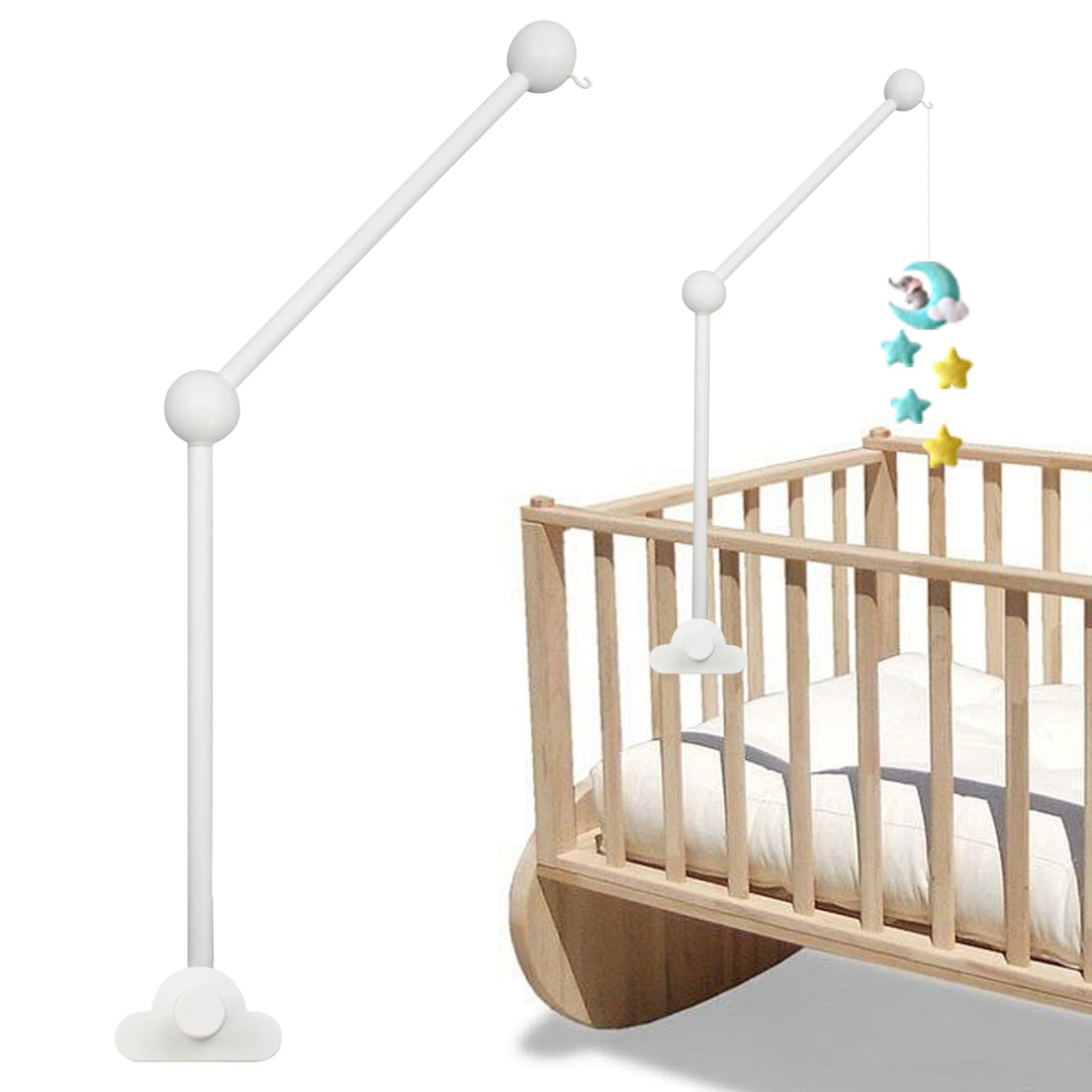 Schwenkbare Krippe Mobile Stand, hölzerne Rassel Stand Mobile Arm, höhenverstellbar, Cloud Shaped Ba