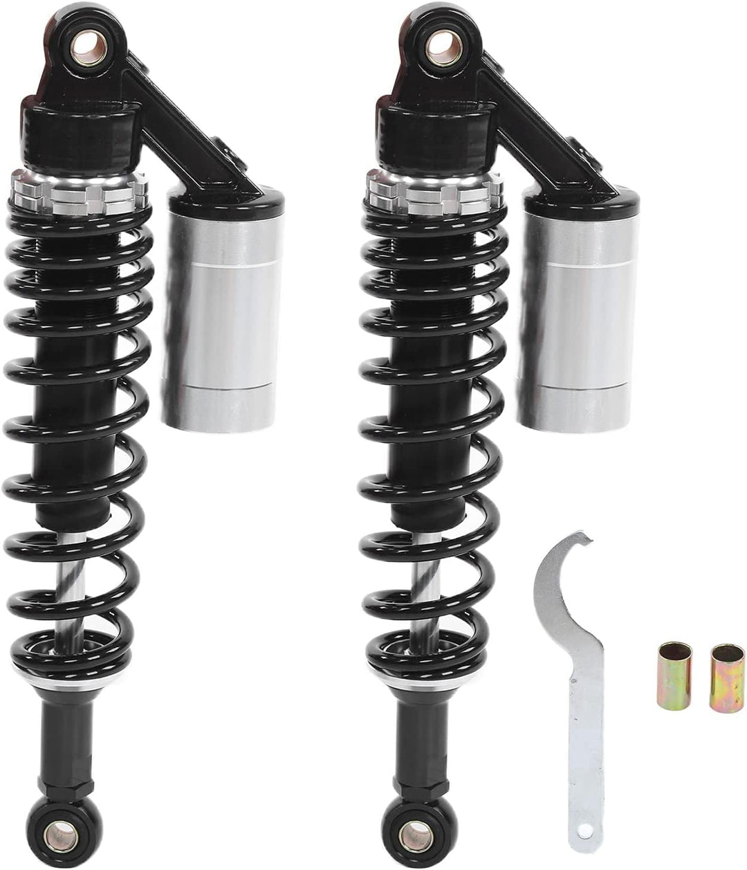 Aramox Motorrad Stossdämpfer, Stossdämpfer Hinten, Paar 340mm Universal Motorrad Stossdämpfer Feder