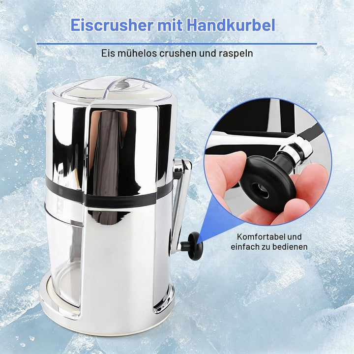 Crushed ice Maker,Handheld Eiscrusher, Eiszerkleinerer und Crushed Eismaschine Eiszerkleinerer Handh