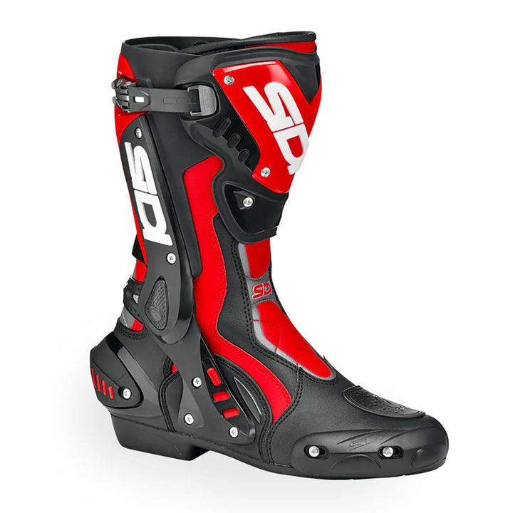 Sidi ST Motorradstiefel Schwarz Rot 43 EU, Schwarz Rot 43 EU