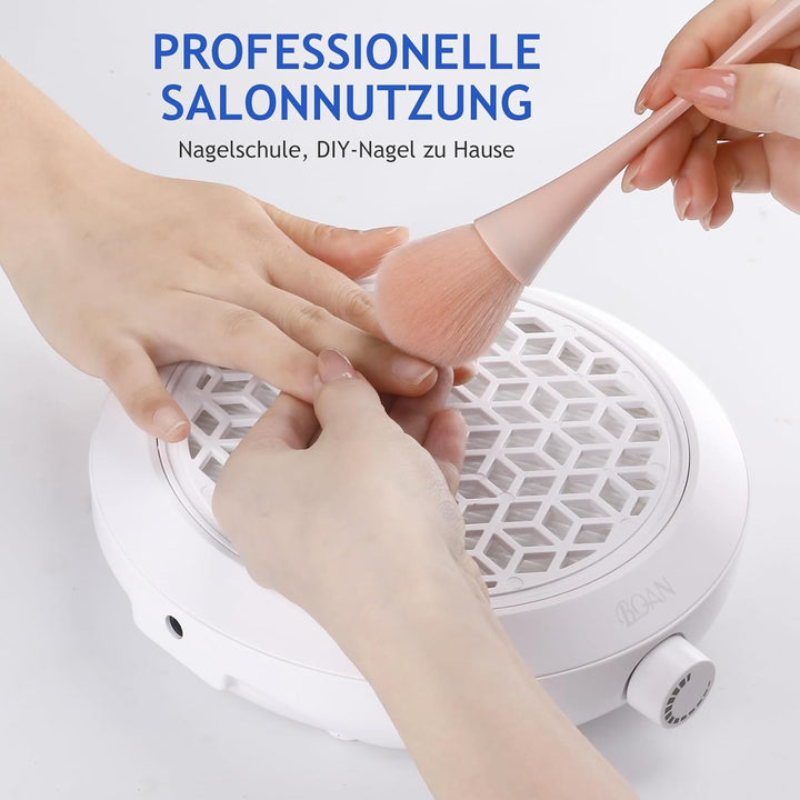 Staubabsaugung Für Nägel Mit Filter，80W Nagelstaubsammler leistungsstarker Vakuumventilator, Staubsa