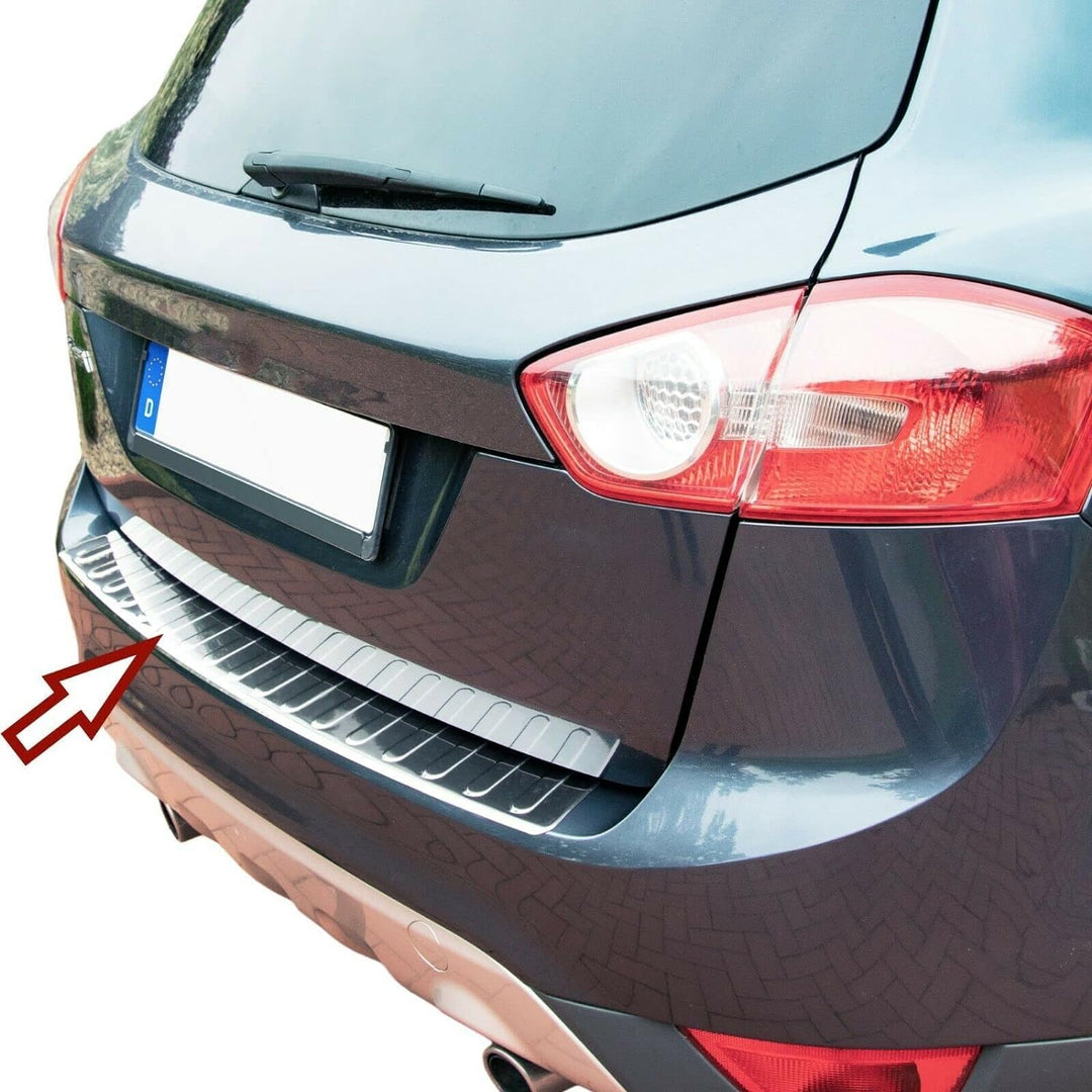 Ladekantenschutz Edelstahl CHROM kompatibel für FORD KUGA I | 2008-2012 | mit Abkantung | premium Qu