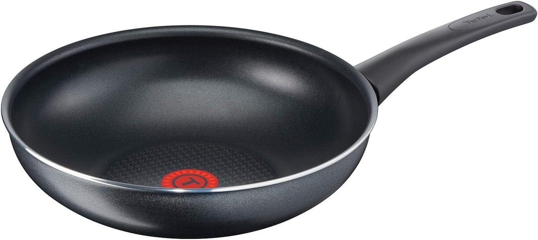 Tefal Wok-Pfanne Elegance C36719 | 28 cm | Antihaftversiegelt | Thermo-Spot Temperaturindikator | Mü