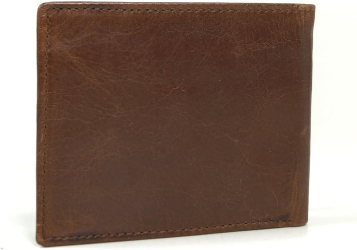 Fossil Herren Ryan Leather Bifold Geldbörse 11,43 cm L x 2,54 cm B x 9,525 cm H Dunkelbraun, Dunkelb