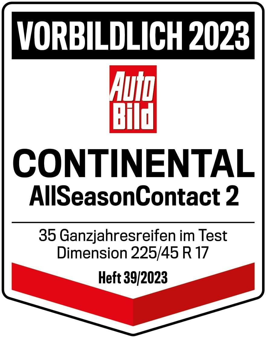 CONTINENTAL - AllSeasonContact 2-205/50 R 17-93V/B/B/72dB - Ganzjahresreifen 205/50 R 17 - 93V/B/B/7