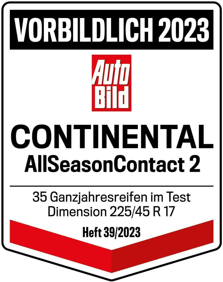 CONTINENTAL - AllSeasonContact 2-205/50 R 17-93V/B/B/72dB - Ganzjahresreifen 205/50 R 17 - 93V/B/B/7