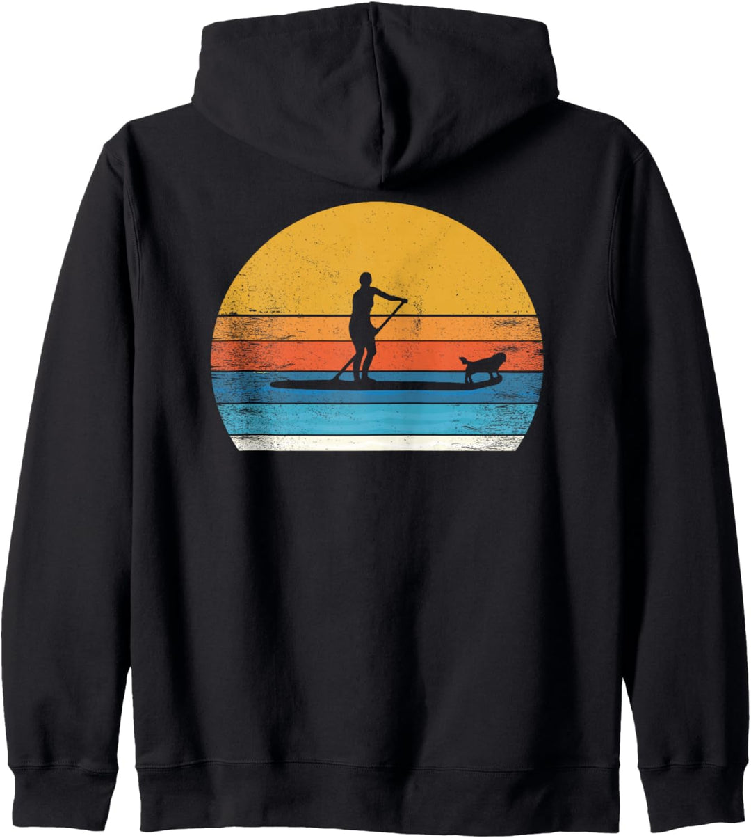 Tolles SUP Stand up Paddling mit Hund t shirt Paddle paddel Kapuzenjacke