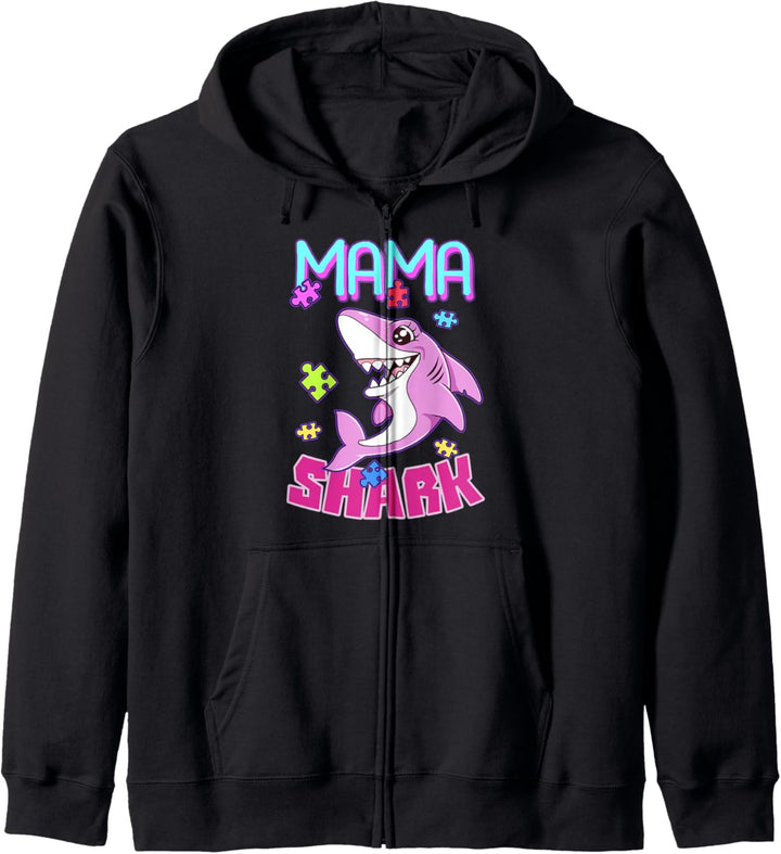 Starke Mama Hai Puzzle Stolze Mama Mutter Mami Tolle Mutti Kapuzenjacke