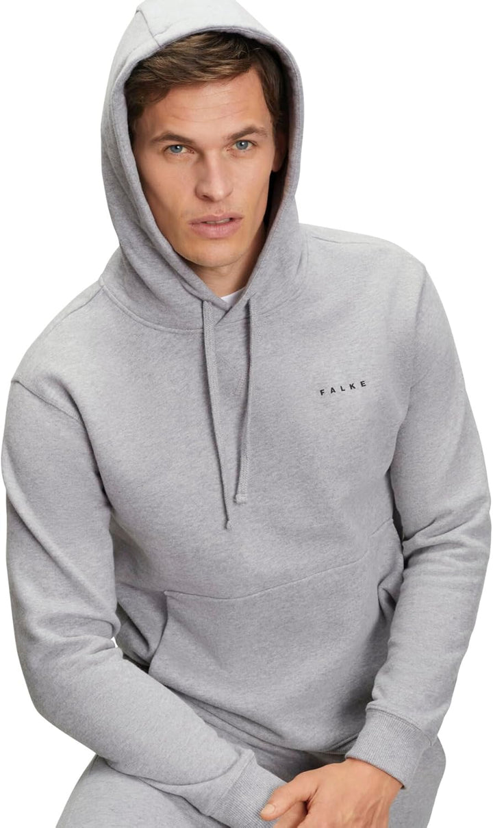 FALKE Herren Basic Sweat Hoody Kapuzenpullover weich hautfreundlich atmungsaktive Baumwolle 1 Stück