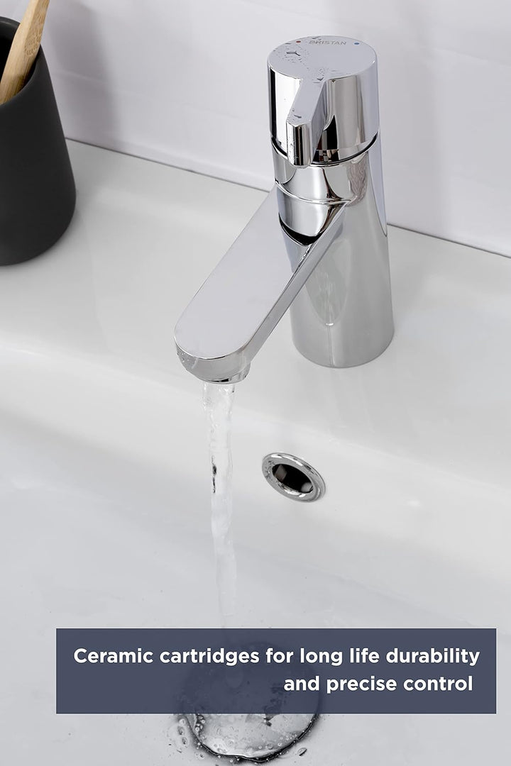 Bristan Waschbeckenarmatur, Messing, chrome, Basin Mixer, Basin Mixer