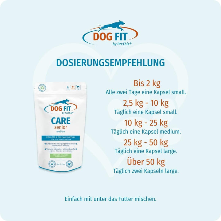 DOG FIT by PreThis® Care Senior für ältere Hunde I Für Vitalität, Wohlbefinden und die Unterstützung
