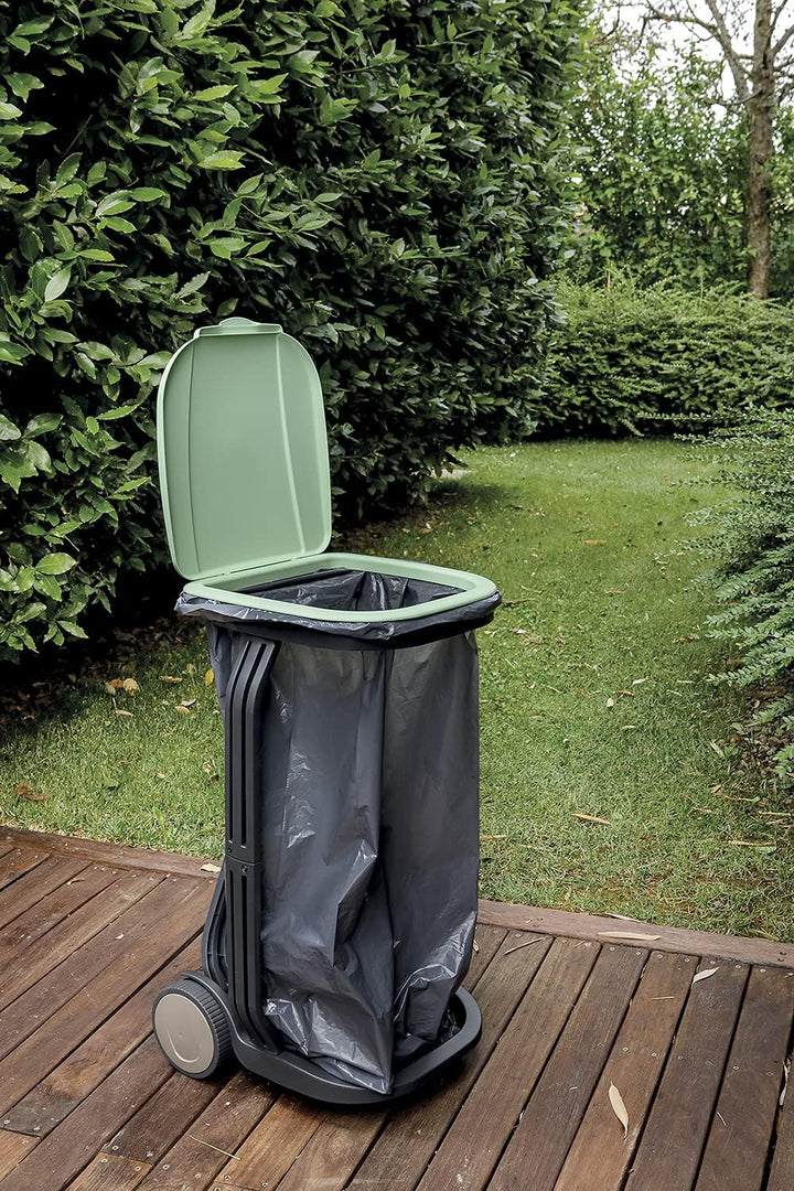 G.F. GF GARDEN, Müllsackständer RECO aus RECYCELTEM Kunststoff, für Blätter, getrennte Sammlung, mit