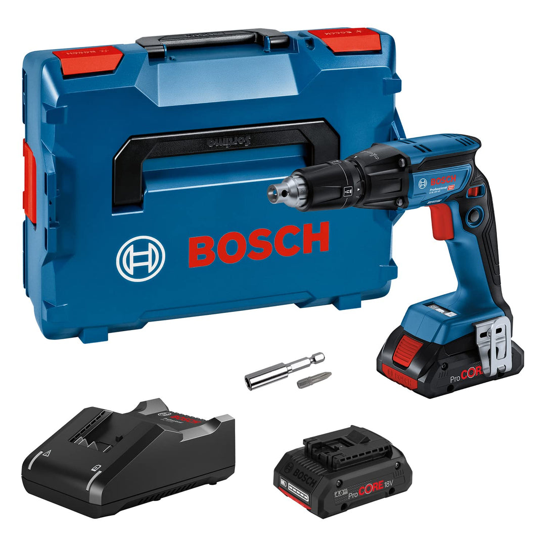 Bosch Professional 18V System Akku-Trockenbauschrauber GTB 18V-45 (inkl. 2x Akku 4.0 Ah ProCORE18V,