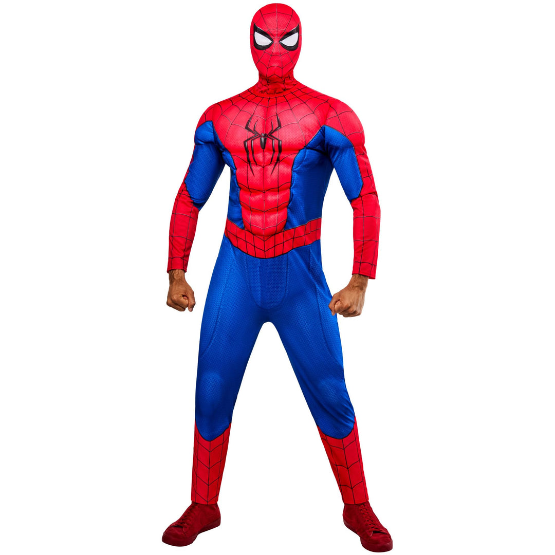 Rubies Offizielles Spider-Man-Delux-Kostüm, Erwachsenenkostüm, Herren-Kostüm, S