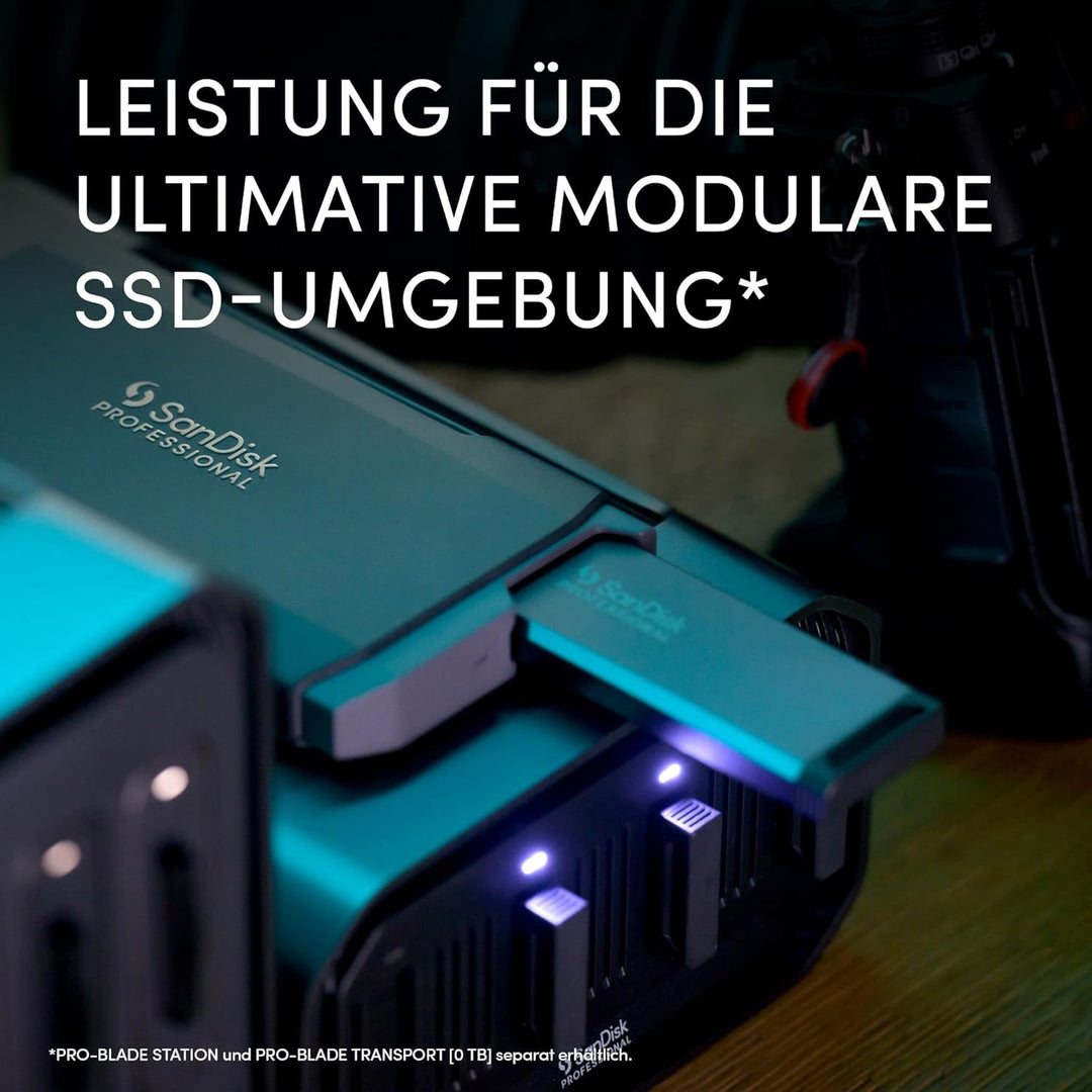 SanDisk PROFESSIONAL PRO-BLADE SSD-Mag 2 TB (mobiles und modulares NVMe SSD-Mag, für Mac und Windows