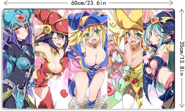 Mlikemat Spielmatte ZD014-100-A Dark Magician Girl Duel Battlefield TCG CCG Matte und kostenlose Tas
