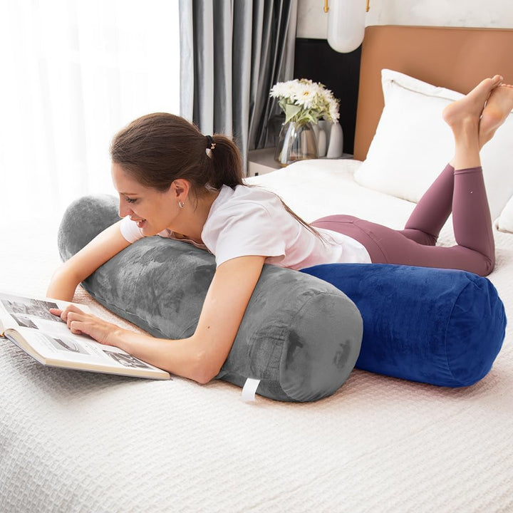 Body Pillow for Adults, Full Body Pilllow for Sleeping, Long Round Cervical Pillow, Bolster Side Sle