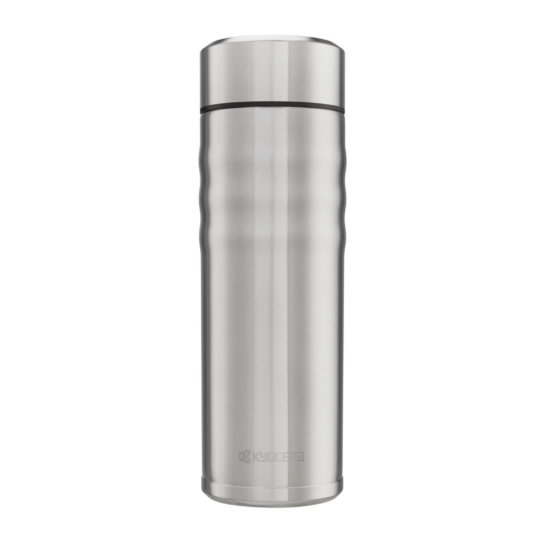 Kyocera MB-17S SS (500 ml), TWIST TOP, Edelstahl Thermo-Trinkflaschen, Keramik, Kunststoff, 500 mill