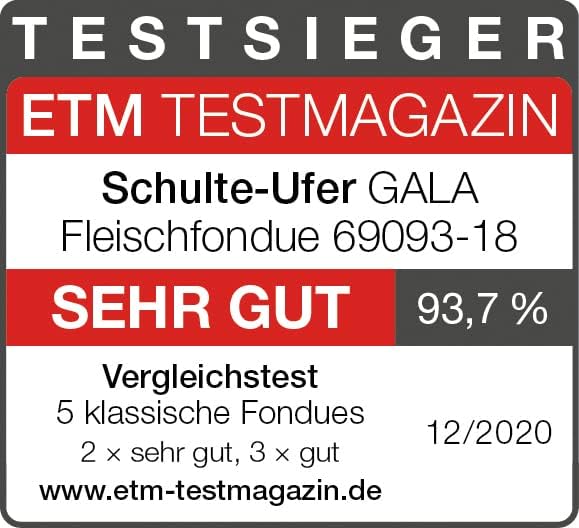 Schulte-Ufer Gala Fondue, Edelstahl, Silber, 18cm 18cm Fondue Gala