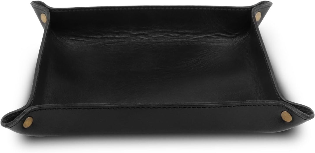 Londo Echtleder Leder Taschenleerer - Vide Poche - Ledertablett Organizer, Praktische Aufbewahrungsb