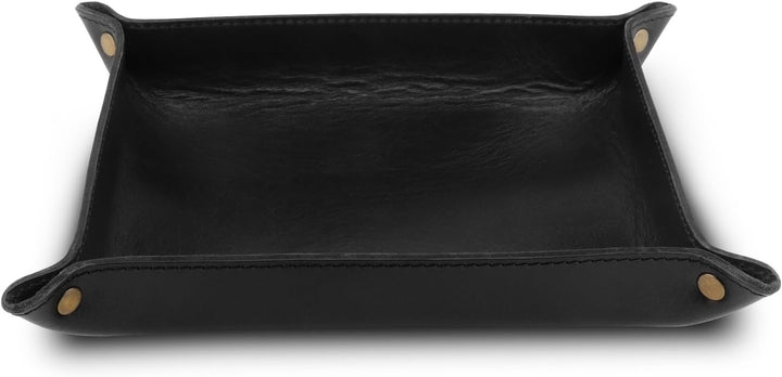 Londo Echtleder Leder Taschenleerer - Vide Poche - Ledertablett Organizer, Praktische Aufbewahrungsb
