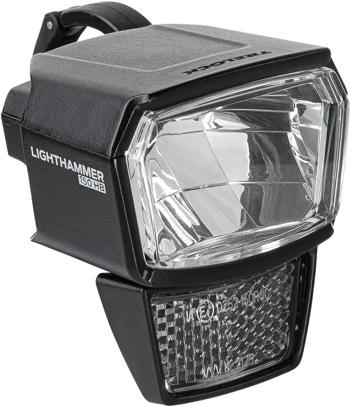 TRELOCK LS 940-HB Lighthammer 150 Lux E-Bike 12V Fahrradlicht – Inklusive Fernlicht-Schalter und Len