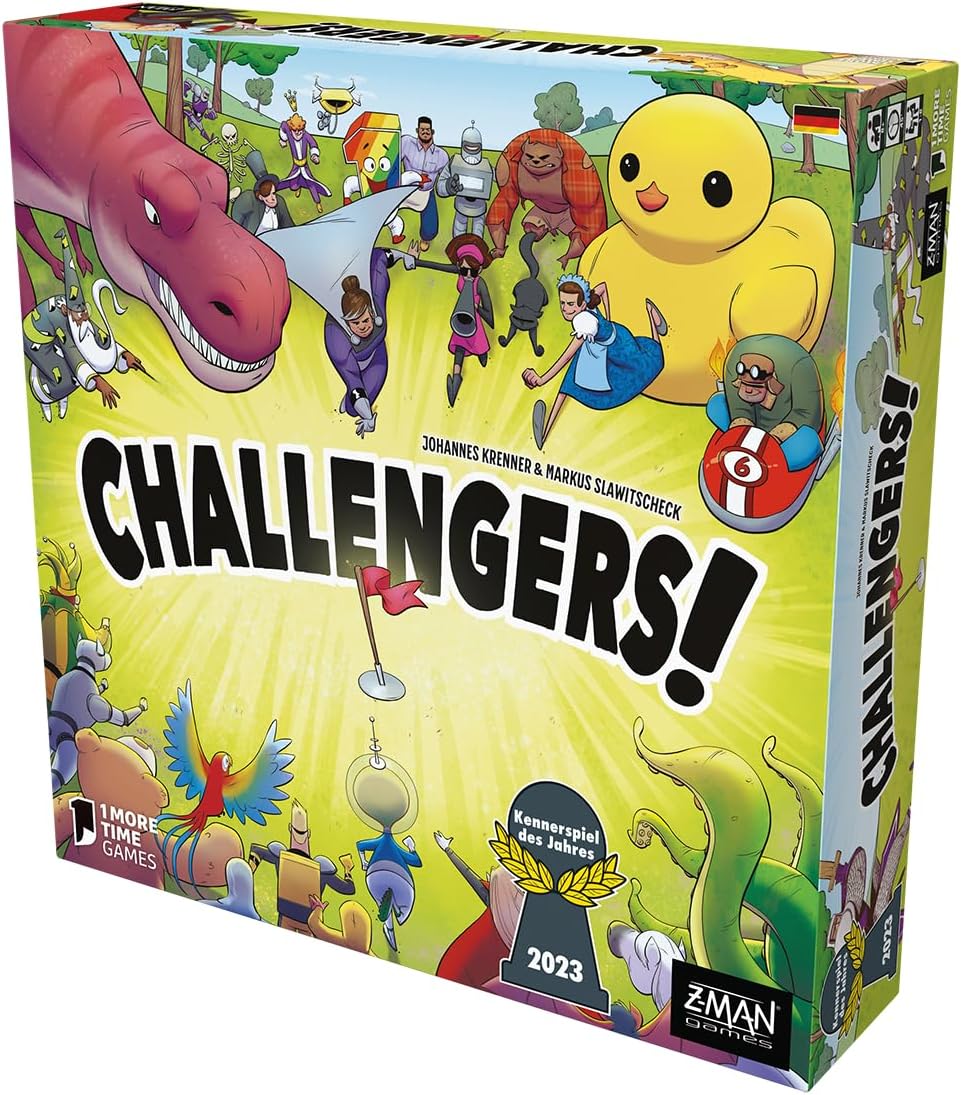 ZMan, Challengers!, Kennerspiel des Jahres 2023, Familienspiel, Kartenspiel, 1-8 Spieler, Ab 8+ Jahr