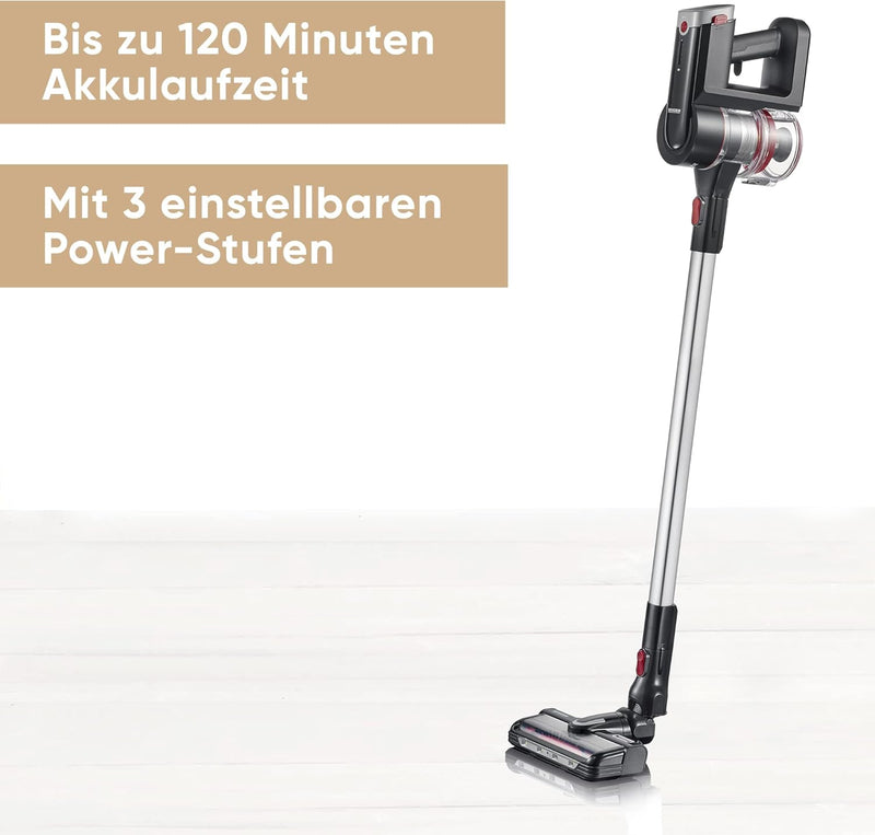 SEVERIN 2-in-1 Stiel- und Handstaubsauger, leistungsstarker Akku Staubsauger, kabelloser Staubsauger