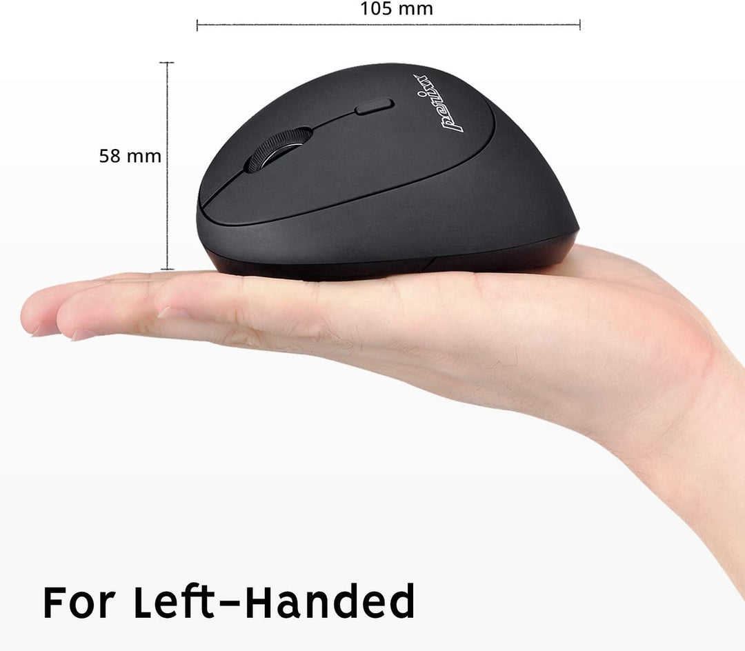Perixx Perimice-519L USB-Maus, kabelgebunden, tragbar, vertikal, Mini-Grösse, für Laptops und Comput