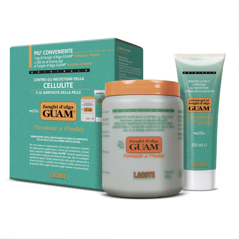 Guam, Algenfango Guam Set Kühleffekt, Packung mit 1 kg Algenfango Formel Kühleffekt + 250 ml Algenfa