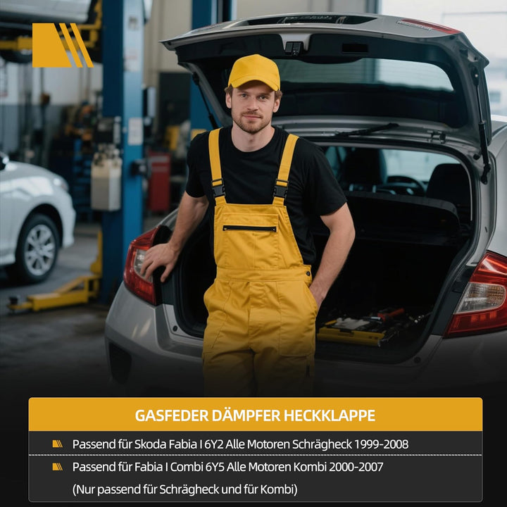 2 Stk Gasfeder Heckklappe Dämpfer Passend für Skoda Fabia I 6Y2 1999-2008, Passend für Fabia I Combi