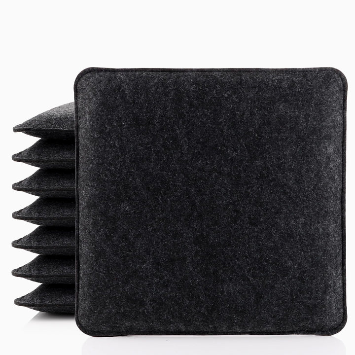 YAYODS 8 Stück Sitzkissen Filz 35x35cm, Sitzpolster Stuhl Eckig, Stuhlkissen Bodenkissen Outdoor, St