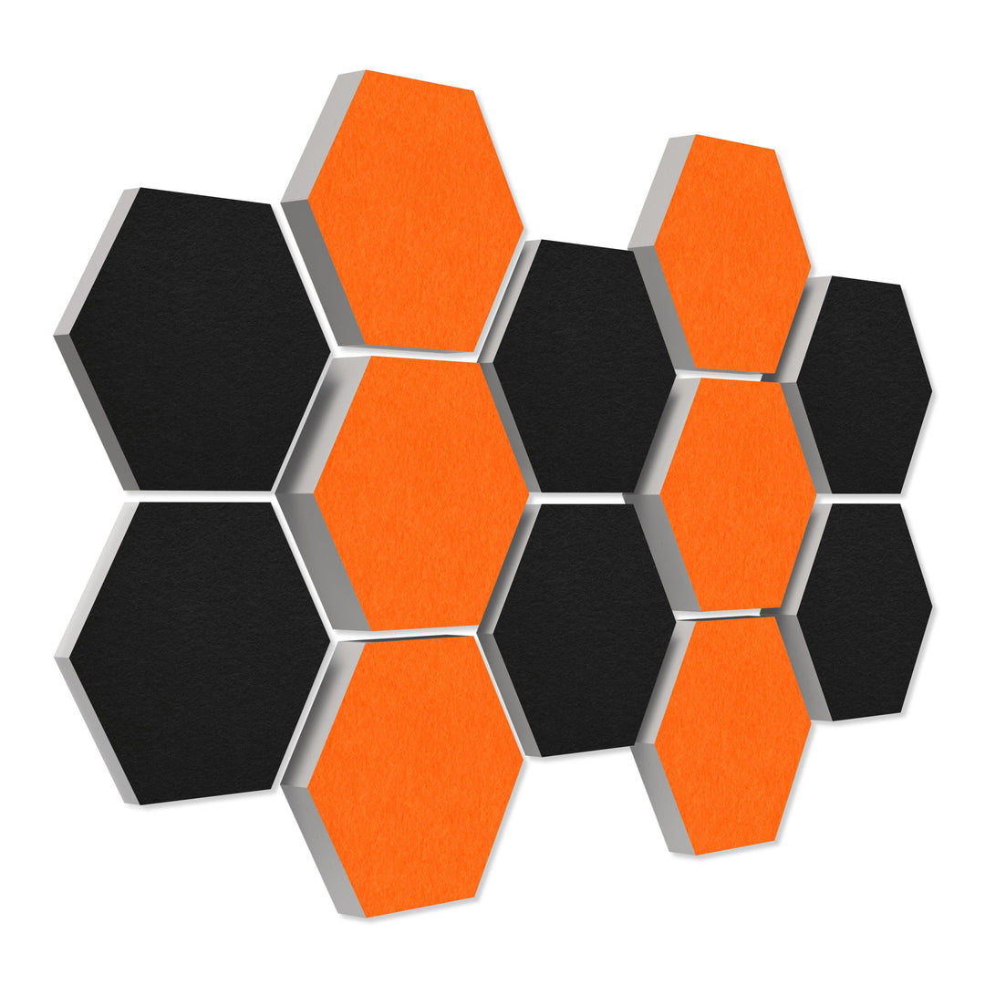 platino24 Schallabsorber COLORE aus Basotec G+ I Akustikpaneele mit Akustikfilz I 3D Wand-Paneele mi