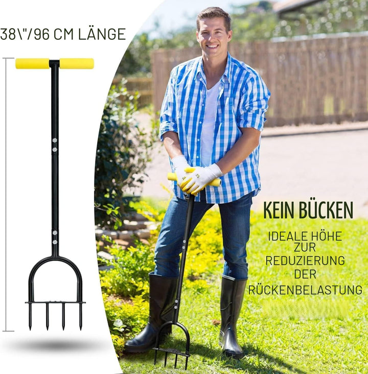 Colwelt Luftsprudler für Rasenspike, Gartenarbeit, Rasenbelüfter für verdichtete Böden und Rasen, ru