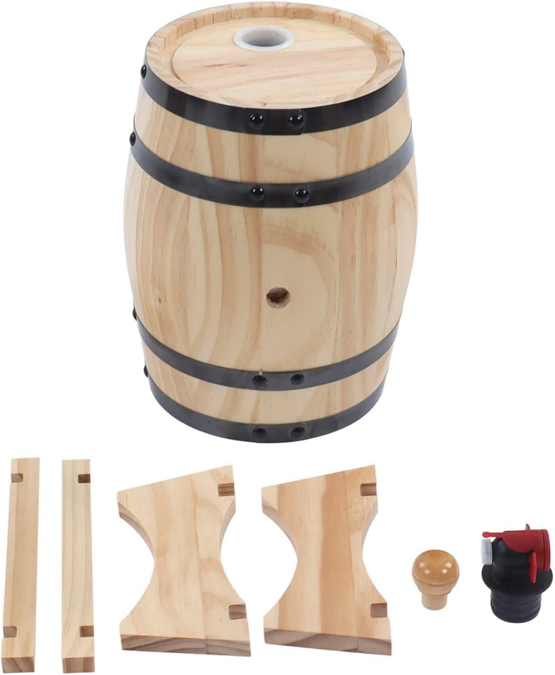 Alvinlite Weinfässer aus Kiefernholz, selbstgebrauter Wein, Reifefässer aus Kiefernholz, Bierfässer