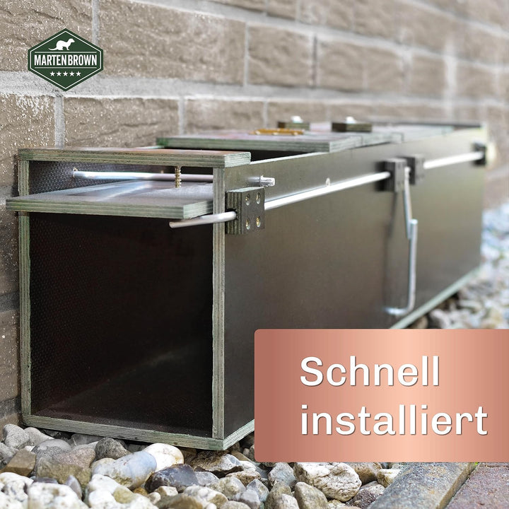 Martenbrown® Siebenschläferfalle 75cm I Siebenschlaefer Kastenfalle I Lebendfalle Katze I Hase I Fal