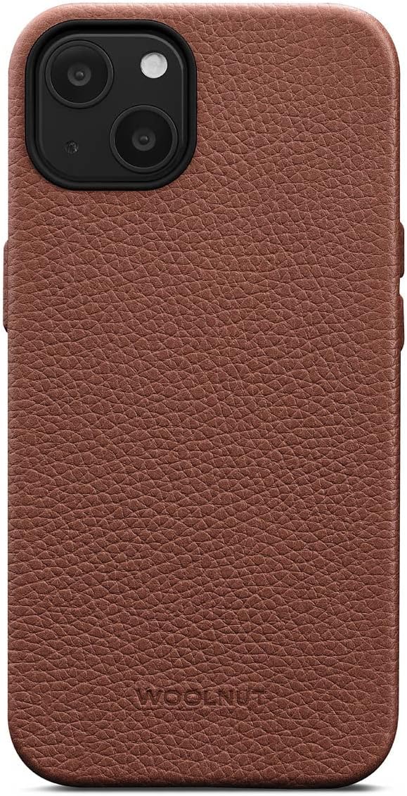 Woolnut Leder Hülle für iPhone 13 - Braun brown iPhone 13, brown iPhone 13