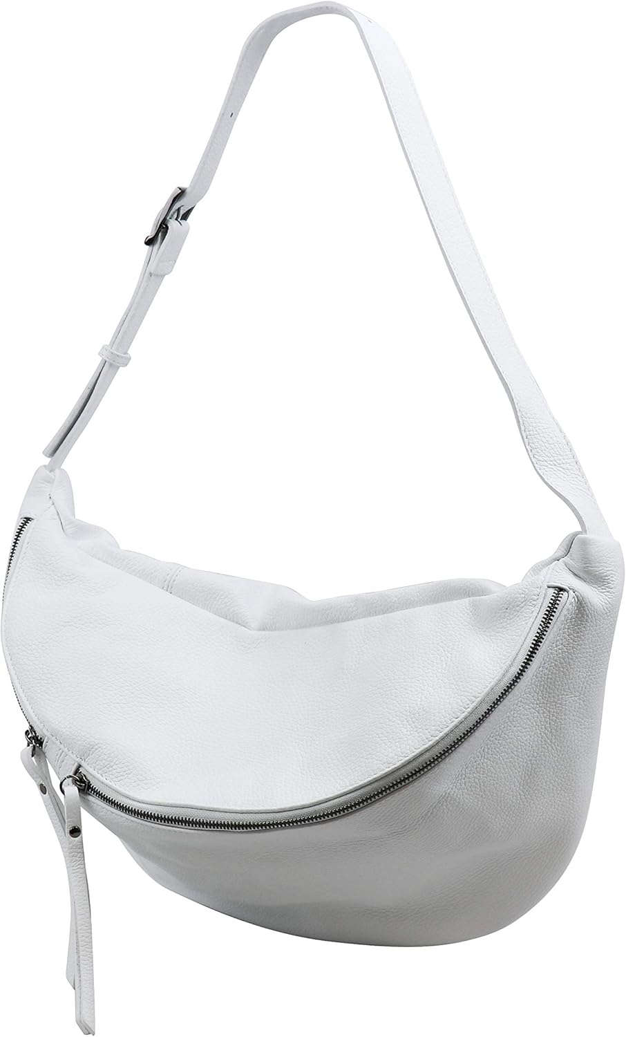SH Leder echt Leder Damen Unisex Brusttasche für Festival Reise XXL Gross Hüfttasche Crossbody Bag F