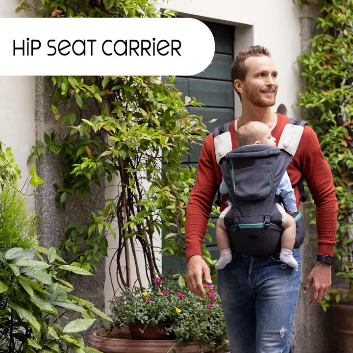 Chicco Hip Seat 3-in-1 Multifunktionale Babytrage mit festem Boden, abnehmbare Schultergurte und Sch