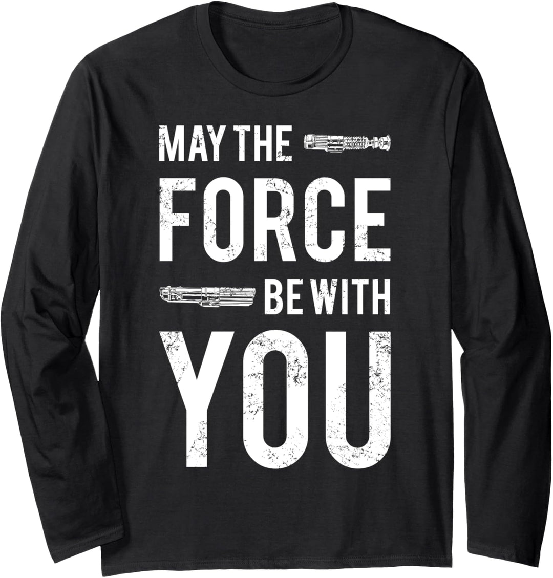 Star Wars Force Be With You Lightsaber Langarmshirt