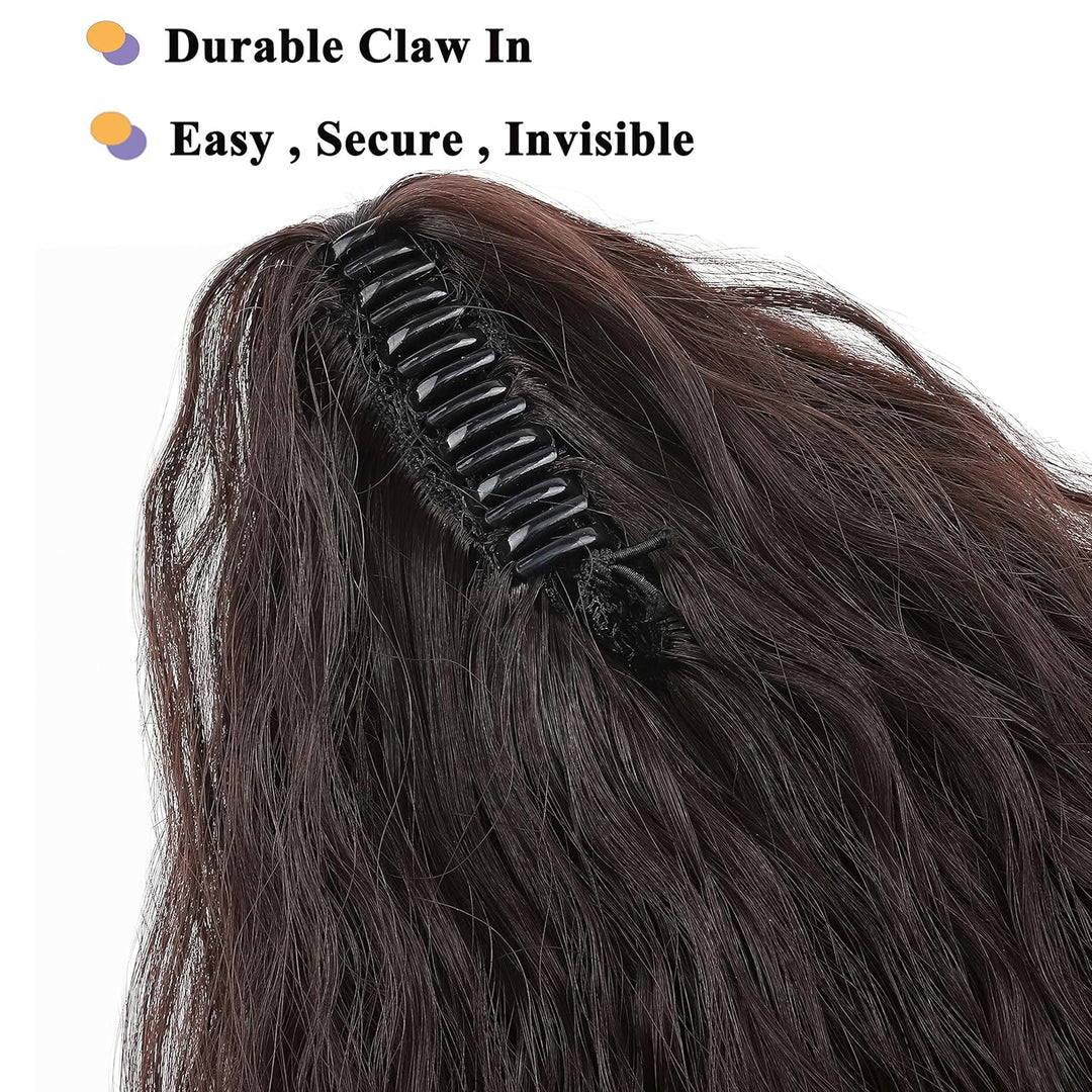 SEGO Ponytail Extension Pferdeschwanz Zopf Corn Wavy Haarteil Haarverlängerung Hair Piece Haar mit K