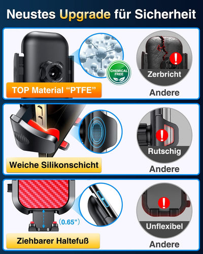VANMASS Handyhalterung Auto Upgraded Handy Halterung Auto Verstellbarer Kfz Handyhalterung Lüftung &