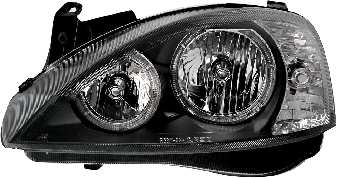 AD Tuning GmbH &amp; Co. KG DEPO Angel Eyes Scheinwerfer Klarglas Schwarz mit Standlichtringe