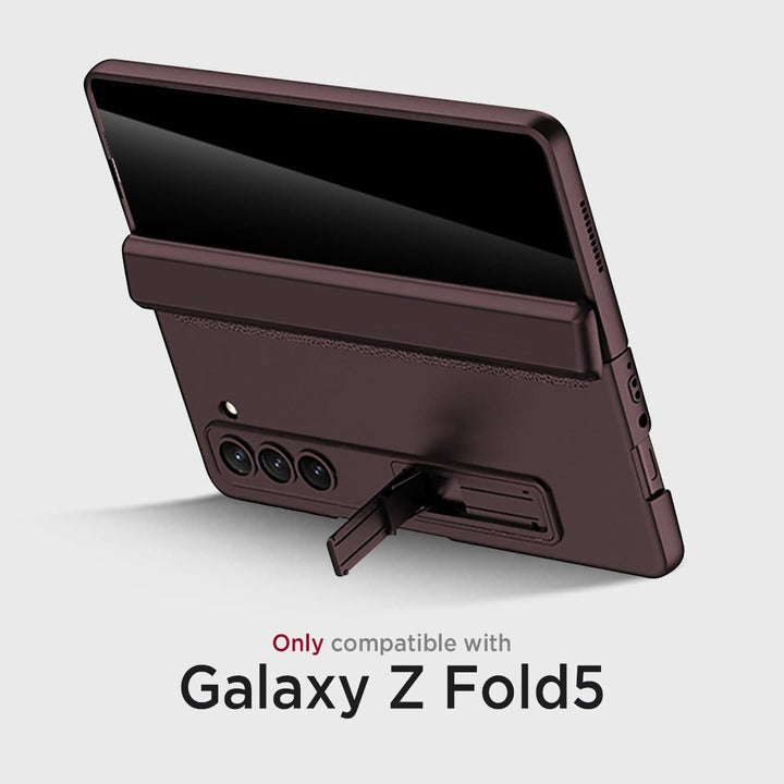 Miimall Kompatibel mit Samsung Galaxy Z Fold 5 Hülle mit Displayschutz Anti-Peeping+Magnetischer Sch