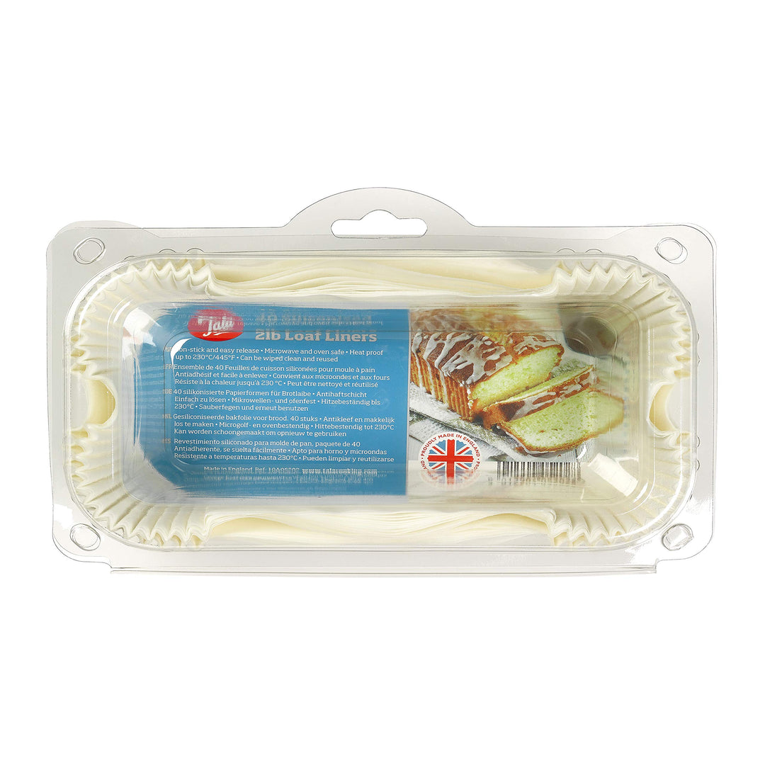 Tala Antihaftbeschichtete Papier-Backformen 2 lb, Fettresistentes Backpapier, Ideal für Brot, Gebäck