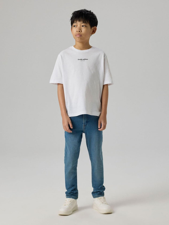 NAME IT Boy Jeans Slim Fit Sweat, Medium Blue Denim