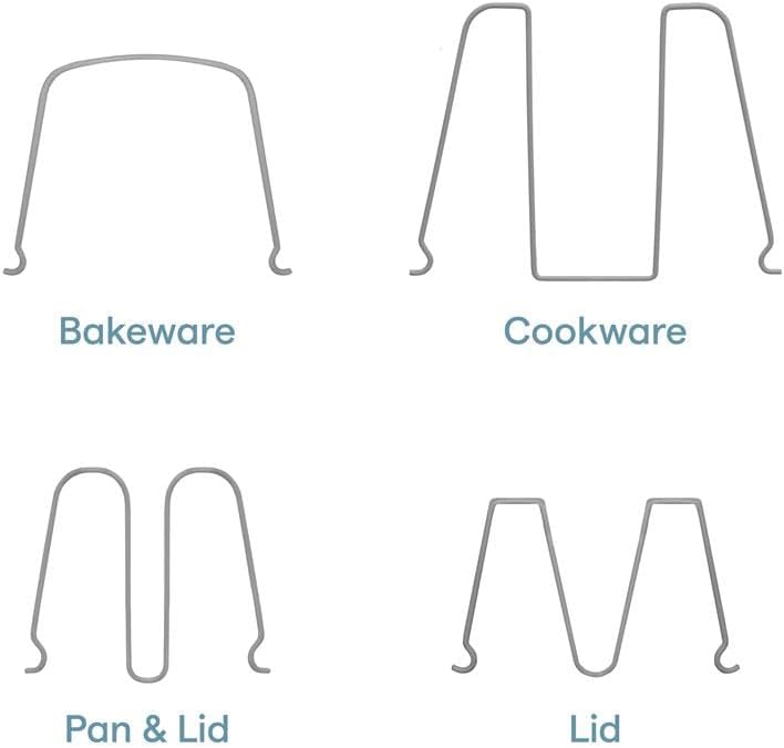 YouCopia 50161 StoreMore Kochgeschirrständer Verstellbarer Pfannen-Organizer, Legierter Stahl Kunsts