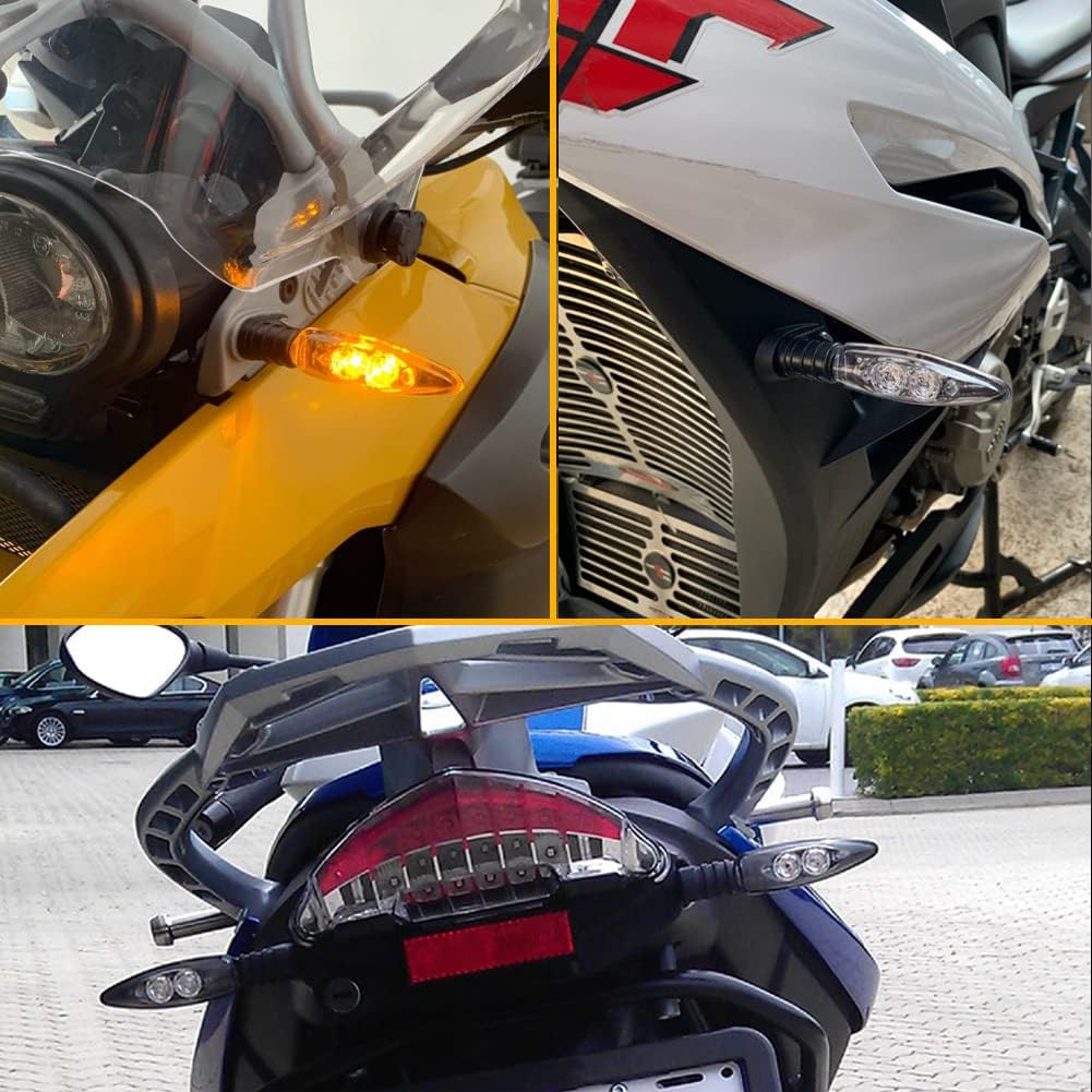 KATUR Motorrad Led Blinker Vorne Und Hinten Blinker Kompatibel Mit Bmw F650gs F700gs F800g F800r F80